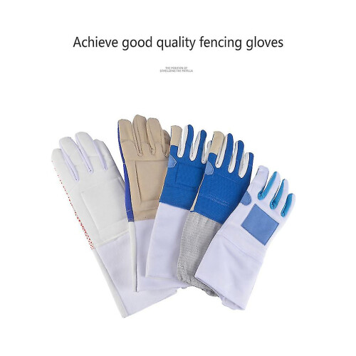 (Left-S) Protective Rubber Fencing Gloves, Available in 8 Sizes for Training and Practice 1