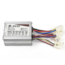 (A 500W-24V) Bürstenmotor-Drehzahlregler 24–48 V 500 W, kompatibel mit 500-W-Bürsten-Gleichstrommotoren für Elektroroller, Fahrräder und E-Bikes