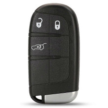 (For jeep, 3BTN SUV) Autoschlüssel Hülle, 2-5 Tasten, mit ungeschnittenem Schlüsselrohling, kompatibel mit Jeep Chrysler Dodge Fiat