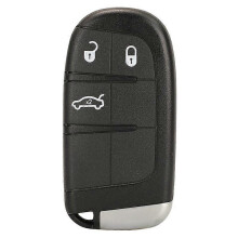 (For Chrysler, 3BTN Car) Autoschlüssel Hülle, 2-5 Tasten, mit ungeschnittenem Schlüsselrohling, kompatibel mit Jeep Chrysler Dodge Fiat