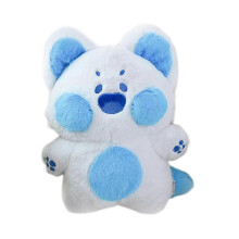 (Blue) Almofada Decorativa Gato Pelúcia 40cm, Fofinho para Quarto Infantil, Cores Múltiplas