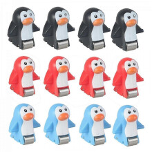 (12pcs penguin) Robuste Ersatzteile für Tiermodelle, kompatibel mit elektrischen Rutschen und Treppen, aus stoßfestem ABS-Kunststoff