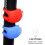 (black-red) Bicycle LED Light Set Multi-Mode High Low Strobe Beam for Safety Long Visibility 3