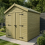 6 x 7 Apex Shed Tanalised (Double Door, No Windows) 1