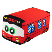 (red, 20cm) Pelúcia Escolar Autocarro 20cm Macia para Decoração Quarto e Viagem