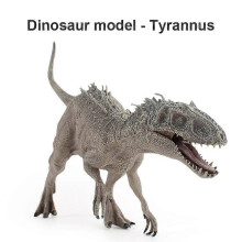 (Style A) Dinosaurusmodel met beweegbare kaak, 34 cm hoog, staand figuur, PVC dierenspeelgoed voor kinderen