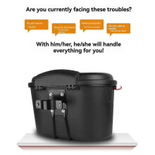 (Black, L) Support de panier de vélo à dégagement rapide, métal noir, taille S, pour porte-bagages vélo pliant vélo électrique scooter