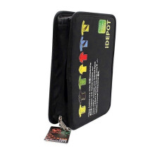 (2.7inx11.9inx8.3in) Borsa porta accessori per arbitro di calcio per bandierine, cartellini e fischietto, in resistente microfibra.