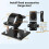 (Black, L) Bicycle Quick Release Bracket Compatible with Cargo Rack Front Rear Basket Mount Kit 3