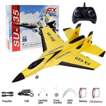 (F620 With Box YE) RC Schuimvliegtuig SU-35, 2.4G Radiografisch bestuurbare zwever, EPP schuim speelgoed voor kinderen, compact lichtgewicht ontwerp