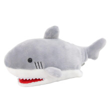 (Shark, as described) Marionnette Ă main en peluche douce, bouche mobile, pour jeu de rĂ´le et contes, requin et crocodile disponibles