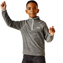 (7-8Yrs, Light Steel) Regatta Kids Loco Half Zip Mini Stripe Outdoor Pullover Fleece
