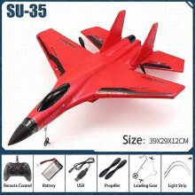 (SU35 Sticker Rev RD) RC Schuimvliegtuig SU-35, 2.4G Afstandsbediening Zweefvliegtuig, EPP Schuim Speelgoed voor Kinderen, Lichtgewicht Ontwerp