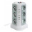 Multiprise Parafoudre με 5 θύρες USB και 12 βραβεία 2 interrupteurs Blanc 1