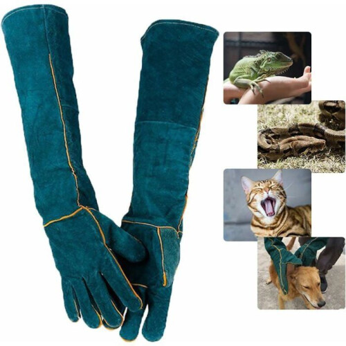 Γάντια Χειρισμού - Ασφαλείας - Δέρμα Βοδιού - Ανθεκτικά στο Δάγκωμα - Unisex - Καφ