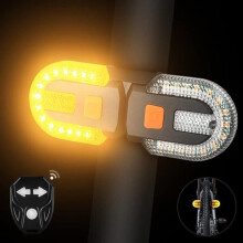 Feu Arrière de Vélo - BIQIQI - Télécommande Sans Fil - USB recargable - Étanche - 5 modos de iluminación