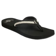 (6 UK, Black/Vintage) Reef Womens Baja Maria Flip Flops