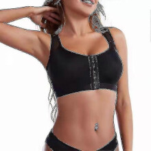 (Black, L) Postmastectomie Bh met Voorkantsluiting, Ultra Licht Onderdraad Zachte Cup Volledige Dekking Ademend Dagelijks Gebruik