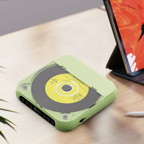 Bluetooth CD Player - Μίνι Φορητό CD Player, Λεπτό και Ελαφρύ - Πολλαπλών χρήσεων - Συμβατ 1