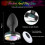 Plug Anal Vibrant - Godemichet - Noir - 10 Modes de Vibration - Télécommande - Silicone Hypoallergénique 6