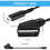 Προσαρμογέας περιμετρικής θύρας (SCART) για HDMI 1080p με καλώδιο — 2 θύρες, τροφοδοτ 3