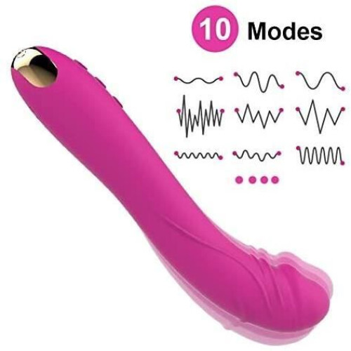 Gode vibrant - YIBUJIAZU - 10 modes - Doux - Stimulation clitoridienne - Point G 2