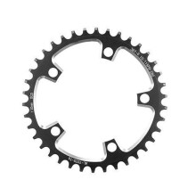(38t, 130BCD Black) Schmalbreites Fahrrad-Kettenblatt, Aluminiumlegierung, 110BCD/130BCD 5-Schrauben, kompatibel mit Rennrad und Mountainbike-Kurbeln