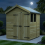 6 x 7 Apex Shed Tanalised (Double Door, With Windows) 3