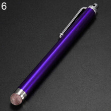 (purple) 9.0 Metal Mesh Tip Touch Screen Stylus Pen For Smart Cell Phone Tablet PC