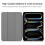 (Multicolor, Red) For iPad Pro 11 (2024) PC+PU Auto Wake Sleep Case with Tri-fold Stand - Red 2