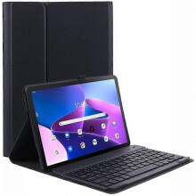 (Black) Étui de protection en PU avec clavier Bluetooth pour Lenovo Tab M10 Plus 3e génération / Xiaoxin Pad 2022 10,6 pouces