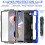 (Blue) Protective Case for iPad Pro 12.9 2022/2021/2020/2018 4