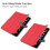(Multicolor, Red) For iPad Pro 11 (2024) PC+PU Auto Wake Sleep Case with Tri-fold Stand - Red 5