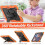 (Orange) Protective Case for iPad Pro 12.9 2022/2021/2020/2018 5