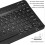(10 inch Black) Ultra-Slim Rechargeable Wireless Bluetooth Keyboard 4