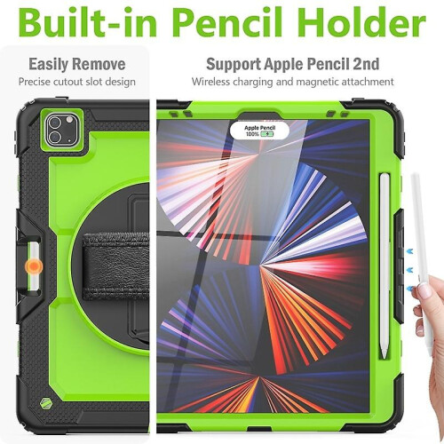 (Black) Protective Case for iPad Pro 12.9 2022/2021/2020/2018 2
