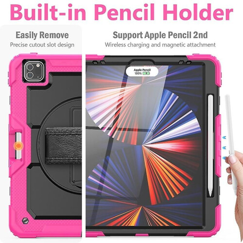 (Multicolor) Protective Case for iPad Pro 12.9 2022/2021/2020/2018 2