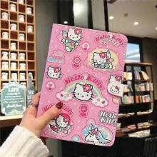 (iPad 2017, 1) Sanrio Hello Kitty Case for iPad 10th 2022 6-9 10.2 Pro 11/12.9 Air 5/4/3 Mini 4/5