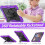 (Purple) Protective Case for iPad Pro 12.9 2022/2021/2020/2018 5