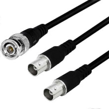 (Male to female) Cavo splitter BNC da 1 a 2 per telecamere e apparecchiature video.
