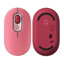 (pop pink) Pop Pebble M350 Wireless Bluetooth Silent Office Mouse Portable Laptop Tablet Pebble Shape