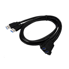(1m) USB 3.0 Doppelport-Verlängerungskabel für nahtlose Verbindungen in verschiedenen Umgebungen