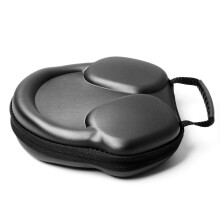(Black) Black Over Ear Headphones Carrying Case Pouch Sleeve Protector Cover
