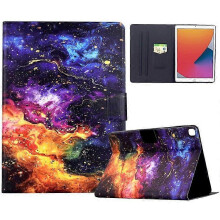 (Nebula) Stand Case for iPad 10.2 2020/2019 Air 10.5 2019 Pattern Leather Cover Auto Wake Sleep