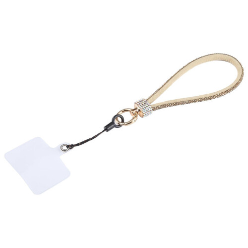 (Gold) Universal Phone Flash Diamond Short Lanyard