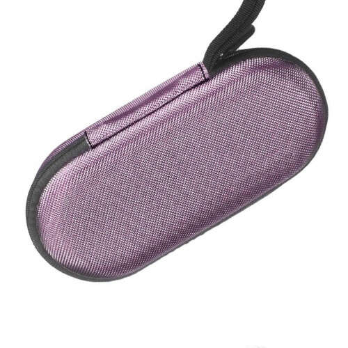 (Purple) Hard Case for SF2000 Pocket Handheld Game Console Cards Charging Cable Black