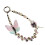 (Pink) Elegante cinturino per cellulare con farfalla e perline colorate, accessorio blu 1
