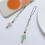 (Green) Stylish Christmas Phone Strap Chain Charm Tree Backpack Accessory Party Daily Green 4