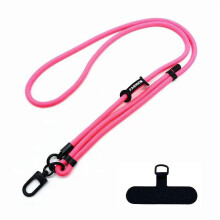(rose red) Cinghia per cellulare in nylon leggera e versatile, idea regalo per donne e ragazze, colore blu.