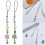 (Green) Stylish Christmas Phone Strap Chain Charm Tree Backpack Accessory Party Daily Green 2